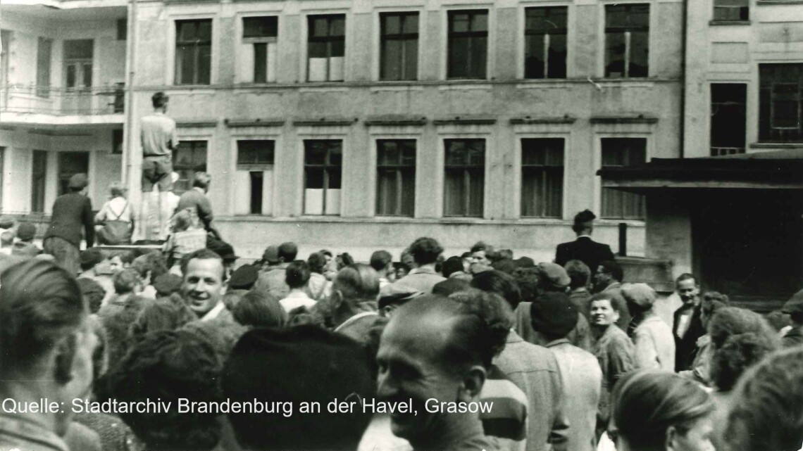 17. Juni 1953 SED Kreisleitung Brandenburg an der Havel, Archivfoto