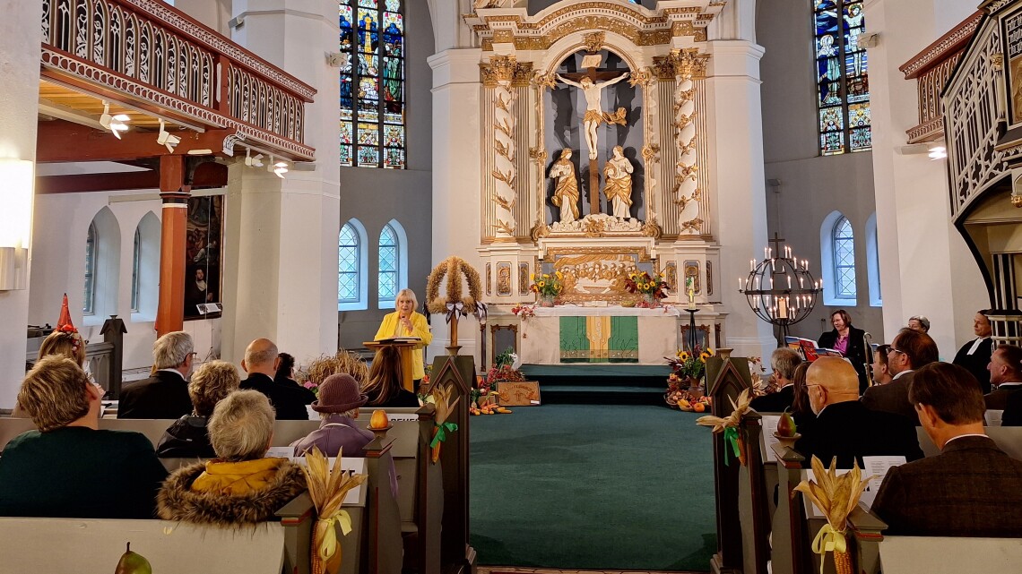 Grußwort der Landtagspräsidentin Prof. Dr. Ulrike Liedtke zum Landes-Erntedankgottesdienst der Evangelischen Kirche Berlin-Brandenburg-schlesische Oberlausitz in Nauen