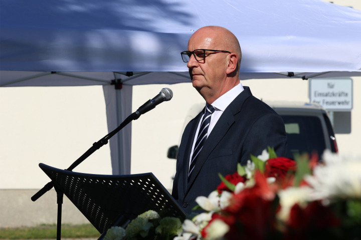 Gedenkrede des Ministerpräsidenten Dr. Dietmar Woidke zum 63. Jahrestag des Mauerbaus in Heinersdorf, Großbeeren