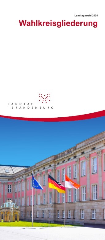 Deckblatt Landtagswahl 2024 - Wahlkreisgliederung