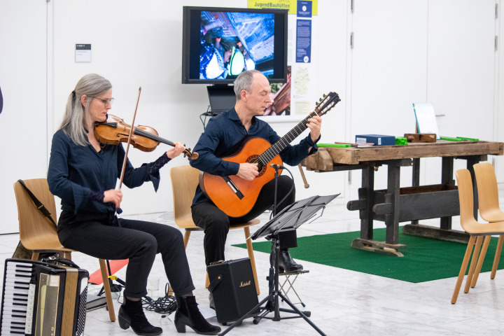 Musikalisches Zwischenspiel durch das Duo Finesco aus Potsdam