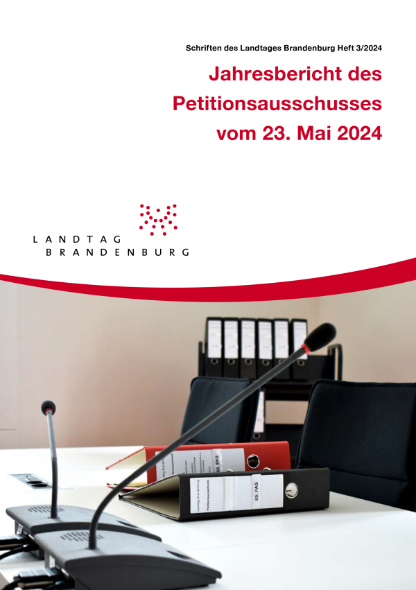 Deckblatt Heft 3/2024 – Jahresbericht des Petitionsausschusses vom 23. Mai 2024