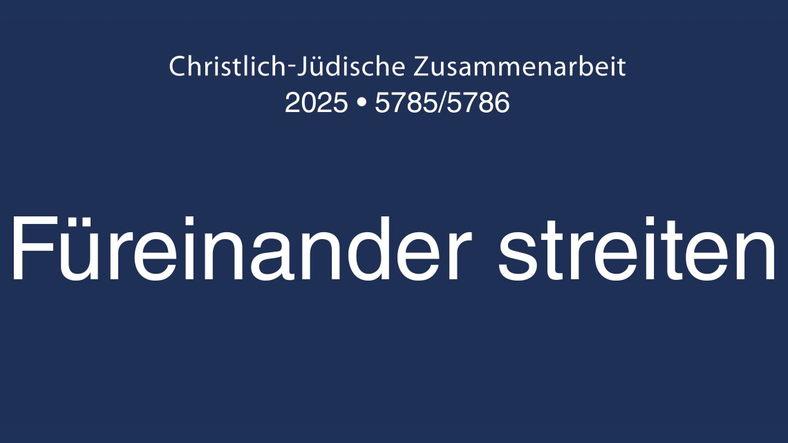 Titelfoto Jahr der Christlich-Jüdischen Zusammenarbeit 2025