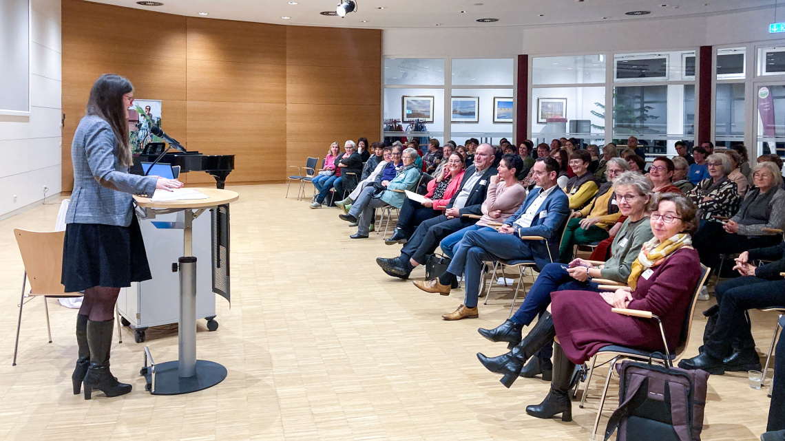 Die Vizepräsidentin des Landtages Brandenburg Dr. Jouleen Gruhn sprach beim Parlamentarischen Abend der Landfrauen ein Grußwort.