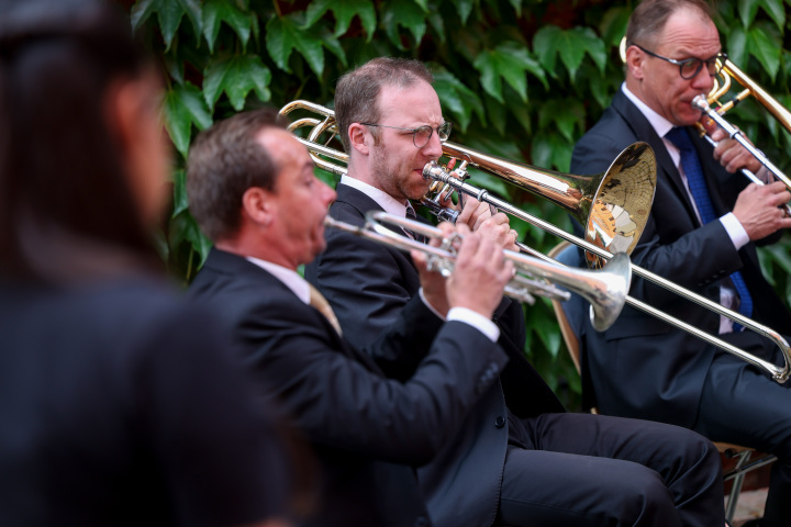 Musikalisches Zwischenspiel während der Gedenkveranstaltung durch Musiker der Brandenburger Symphoniker