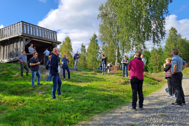 Impression der Reise des ALUK nach Südschweden, Besuch Forschungswald der Linné-Universität Växjö