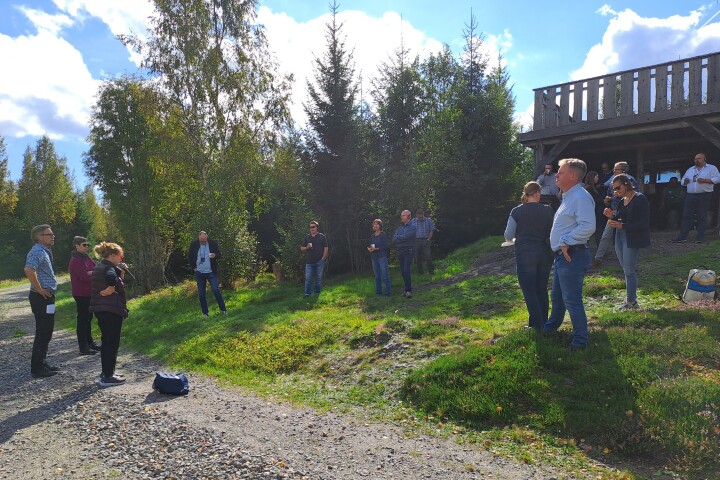 Impression der Reise des ALUK nach Südschweden, Besuch Forschungswald der Linné-Universität Växjö