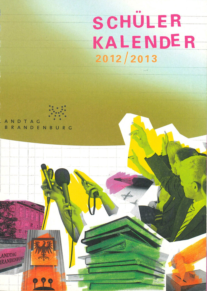 Cover des Schülerkalenders 2012/2013